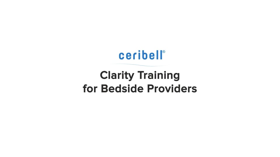 Clarity Training for Bedside Providers