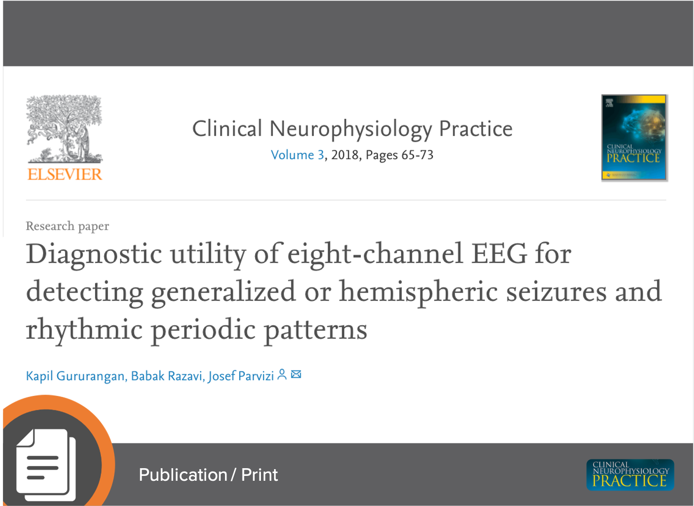Circumferential Montage Manuscript: Diagnostic Utility of 8-channel EEG For Detecting Generalized Seizure