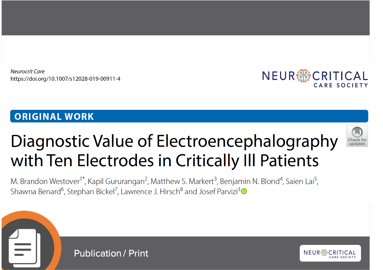 Circumferential Montage Manuscript: Diagnostic Value of Electroencephalography with Ten Electrodes in Critically Ill Patients