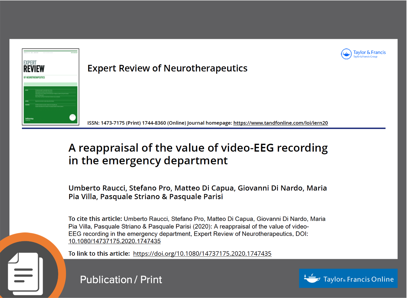 A Reappraisal of the Value of Video-EEG Recording in the Emergency Department