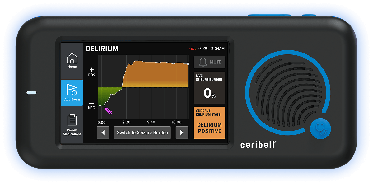Clarity delirium monitor recorder screen