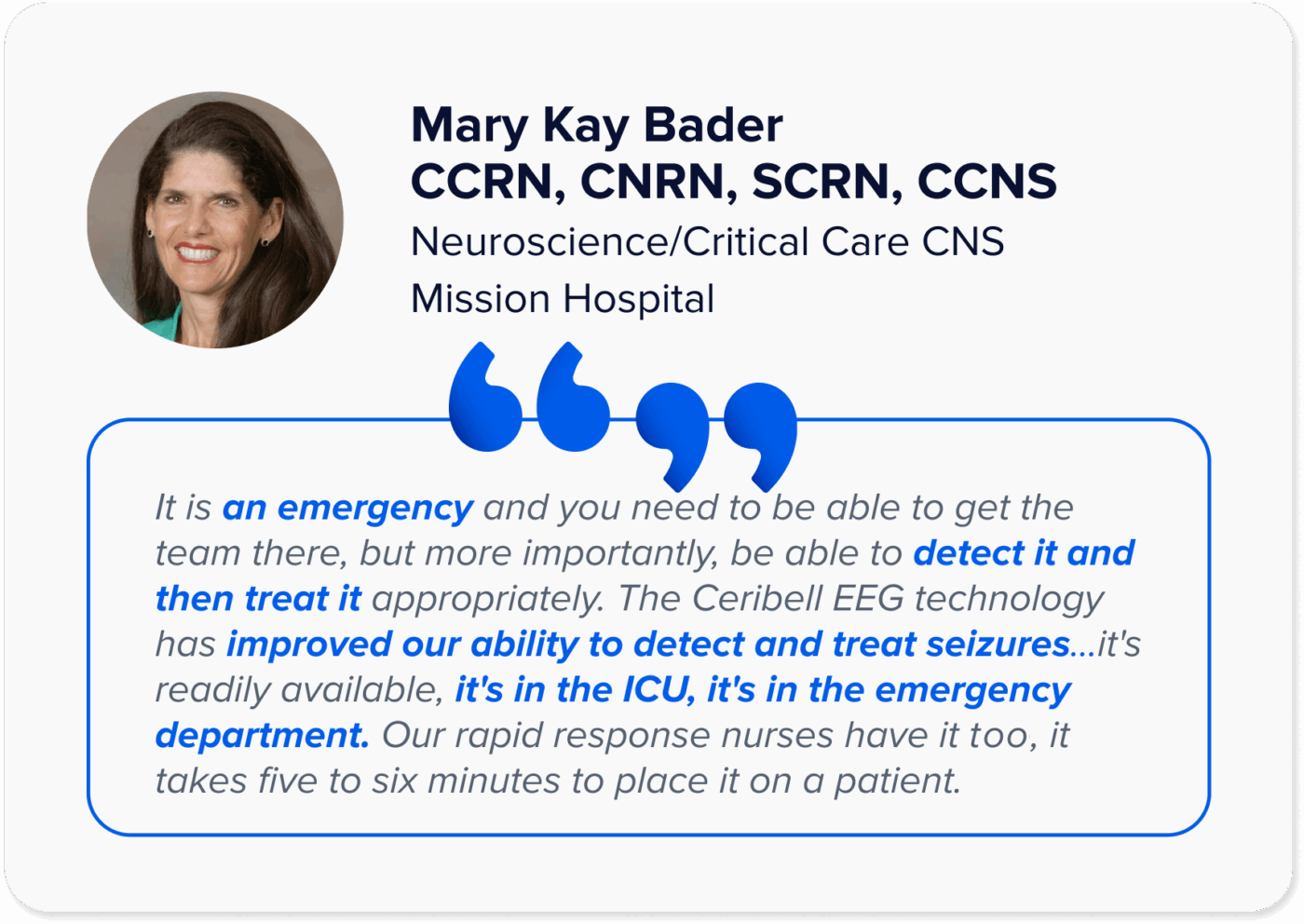 Mary Kay Bader, CCRN, CNRN, SCRN, CCNS — Neuroscience/Critical Care CNS, Mission Hospital