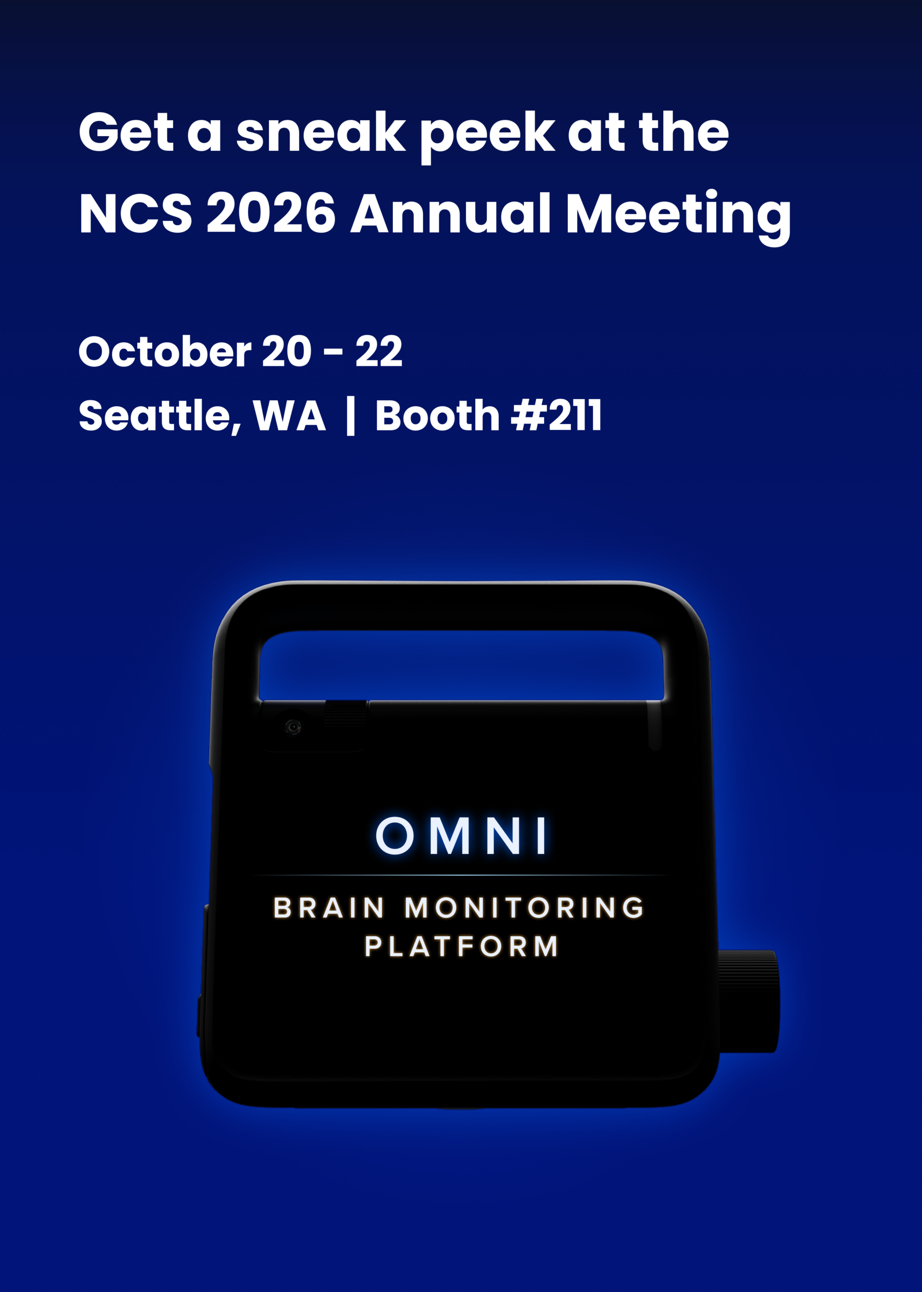Get a sneak peek at the NCS 2026 Annual Meeting, October 20 - 22, Seattle, WA, Booth #211
